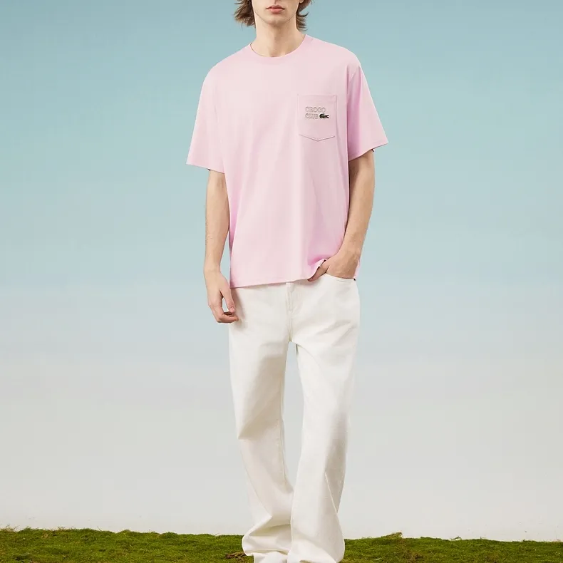 LACOSTE T Shirt Unisex IXV/Light Purple-3