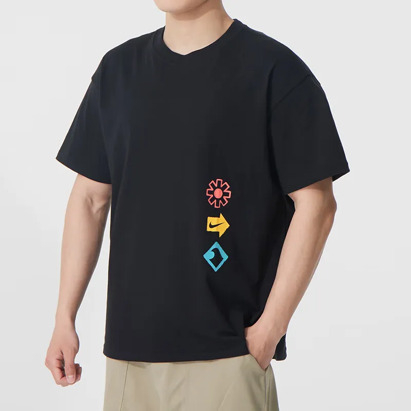 Nike T Shirts Men Black-3