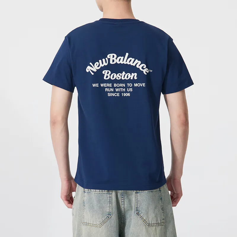 New Balance T Shirt Unisex Blue-3