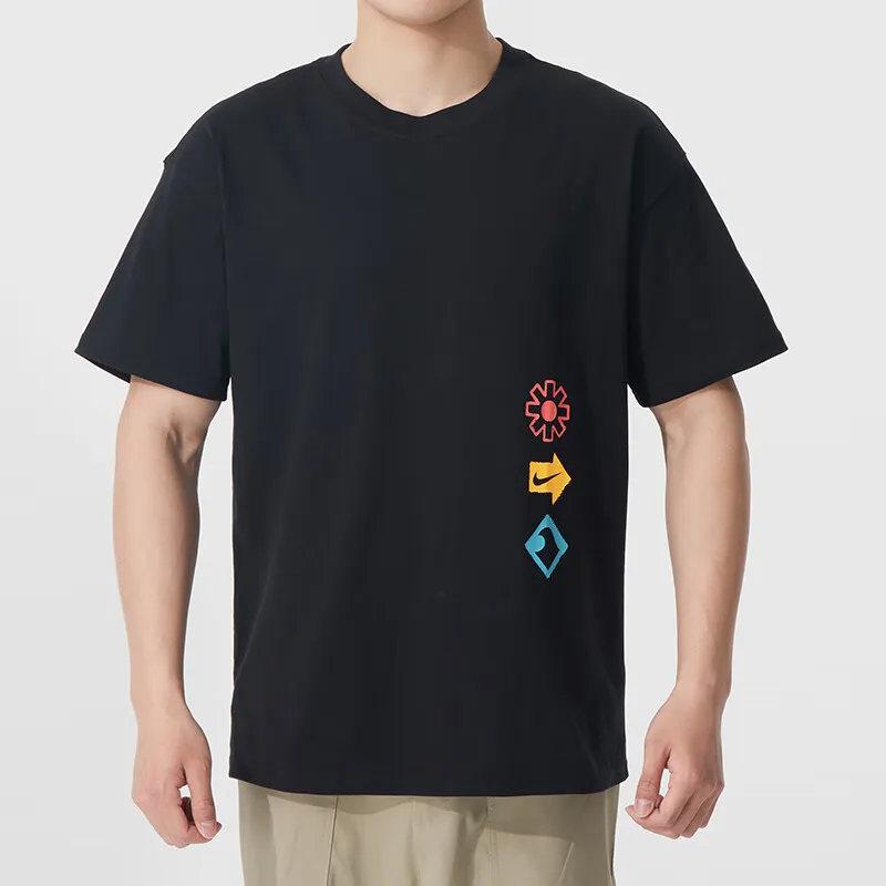 Nike T Shirts Men Black-2