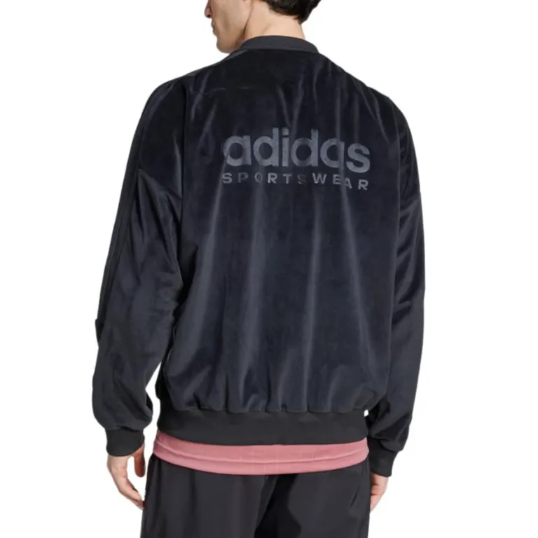 Adidas House Of Tiro Velour Bomber Jacket Unisex Black-3