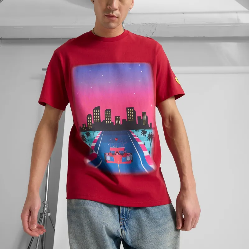 PUMA Playera Estampada Para Hombre Scuderia Ferrari Miami Limited Edition-3