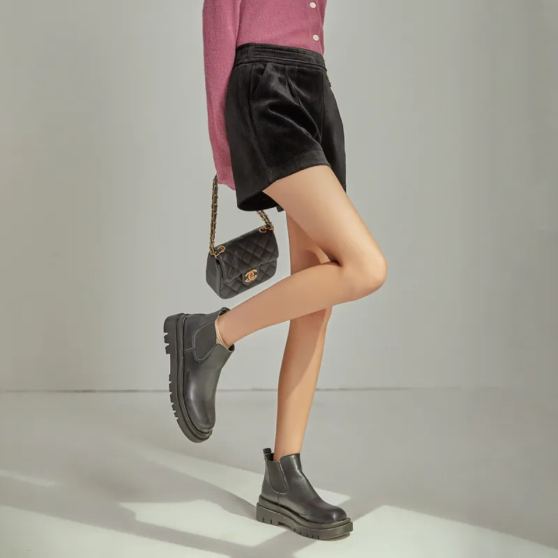Emodues Casual Shorts Women's Black-1