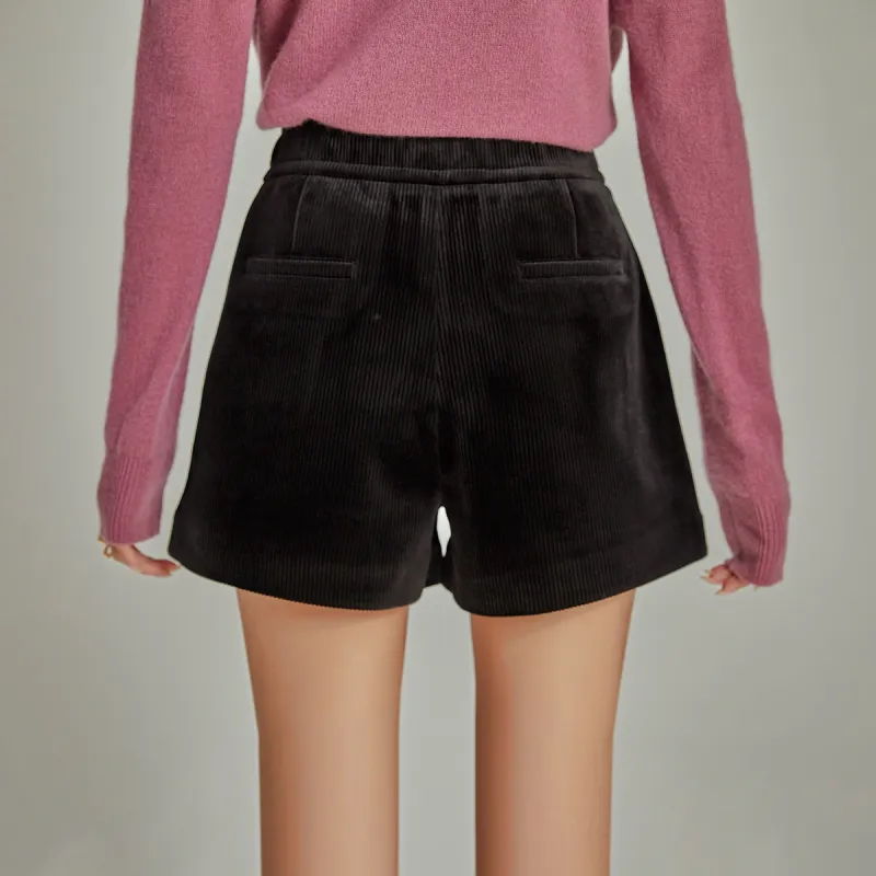 Emodues Casual Shorts Women's Black-2