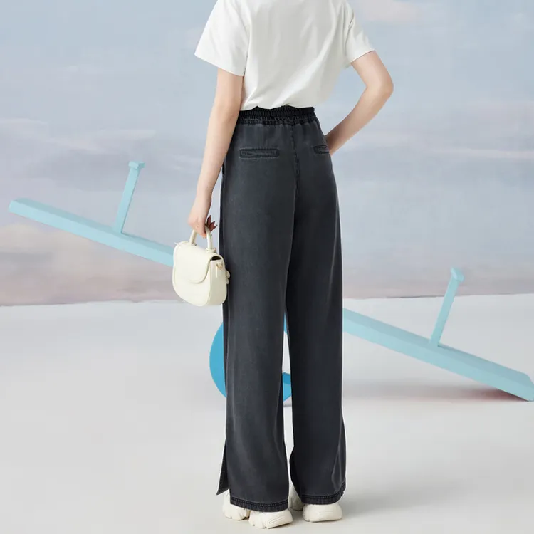 ZIHAN SS24 Jeans Women's Denim Black-1