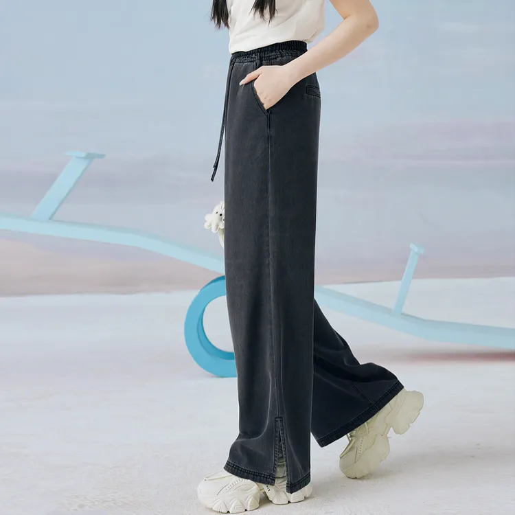 ZIHAN SS24 Jeans Women's Denim Black-2