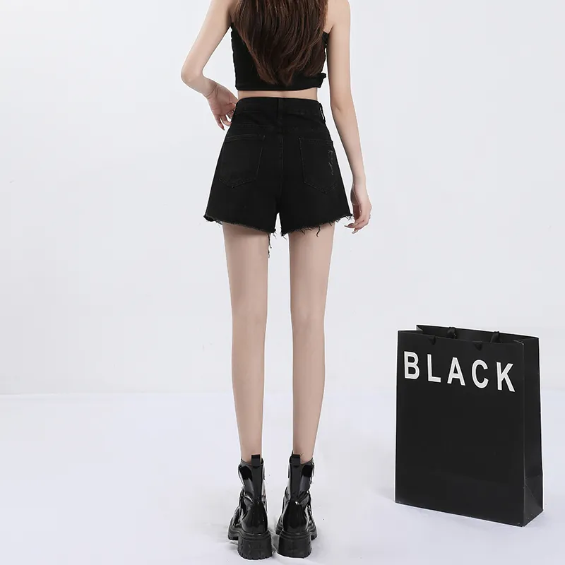 HELEH Denim Shorts Women's Black-2