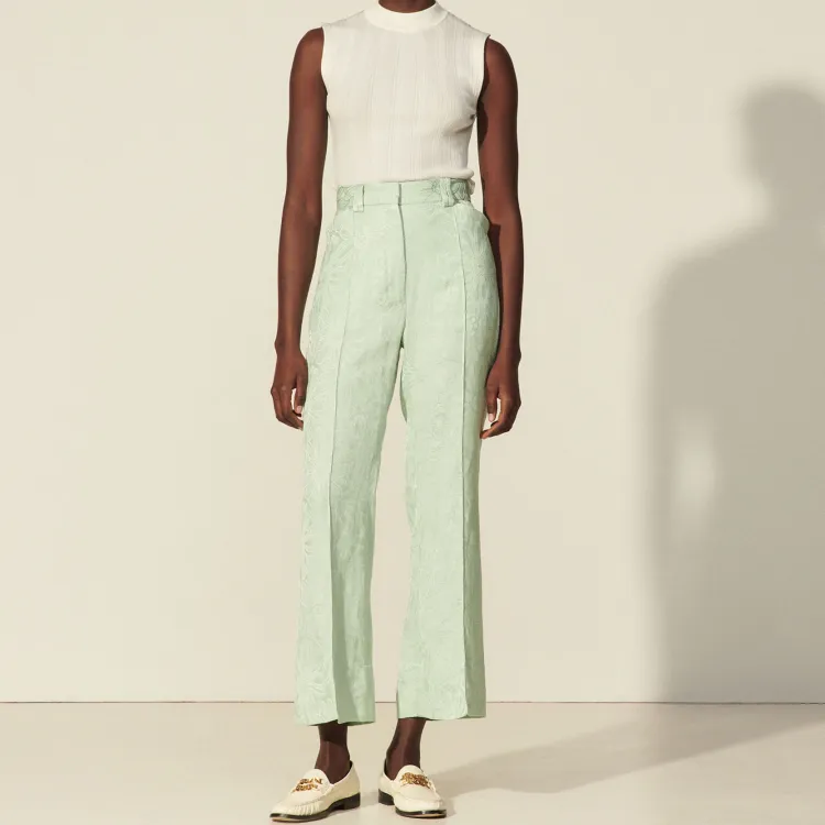 Sandro Casual Pants Women's Green-1