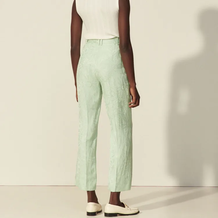 Sandro Casual Pants Women's Green-2