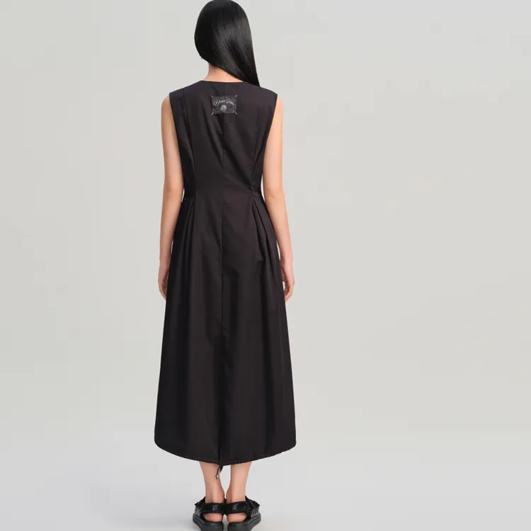 Blood Glitter Sleeveless Dress Women's Black-2