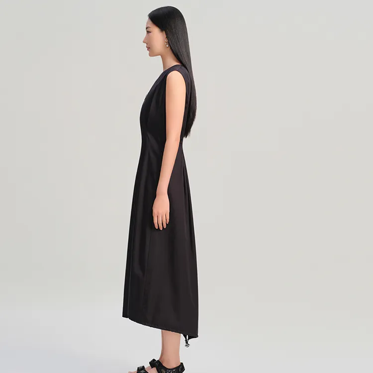 Blood Glitter Sleeveless Dress Women's Black-3