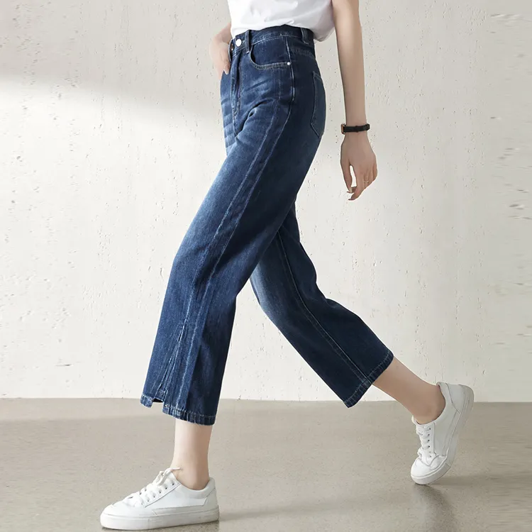 Mo Han Yi Mei SS24 Jeans Women's Blue-3