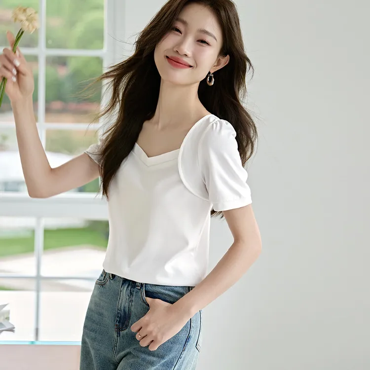 Mo Han Yi Mei T Shirt Women's White-1