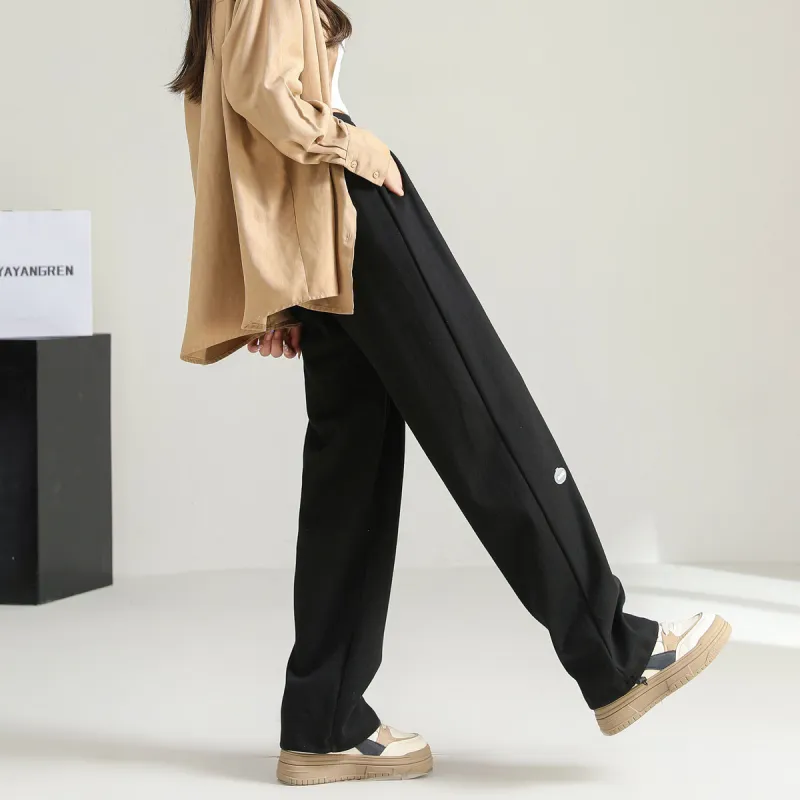 Ya Sheep People Casual Pants Women's Black-3