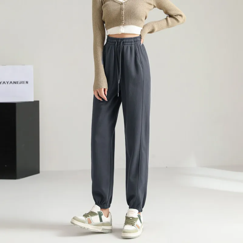 Ya Sheep People Casual Pants Women's Dark Gray-1