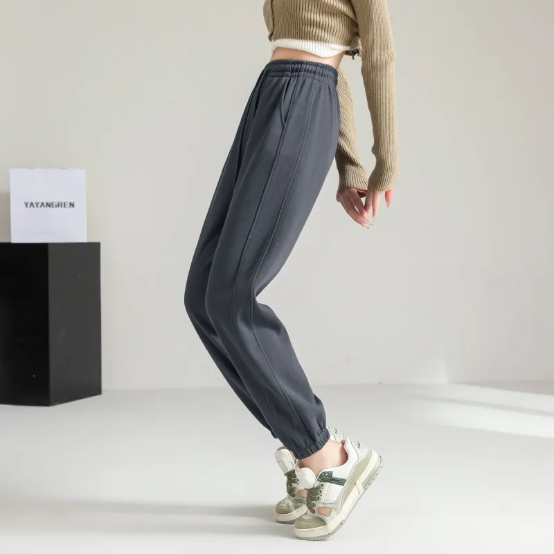 Ya Sheep People Casual Pants Women's Dark Gray-2