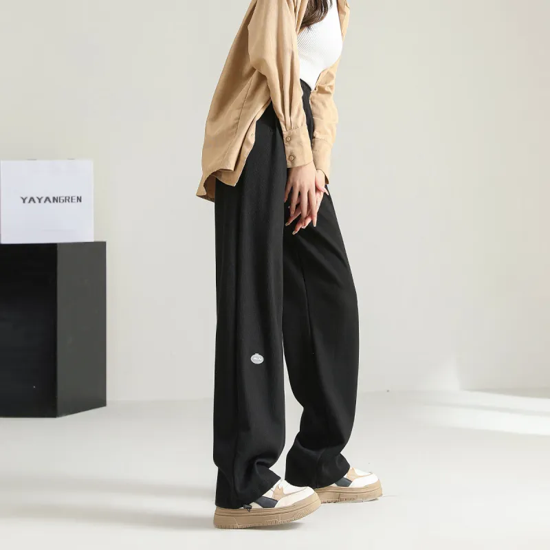 Ya Sheep People Casual Pants Women's Black-1