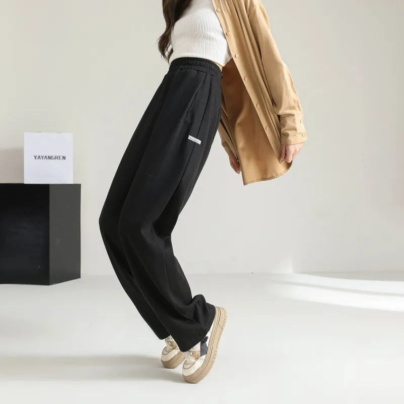 Ya Sheep People Casual Pants Women's Black-2