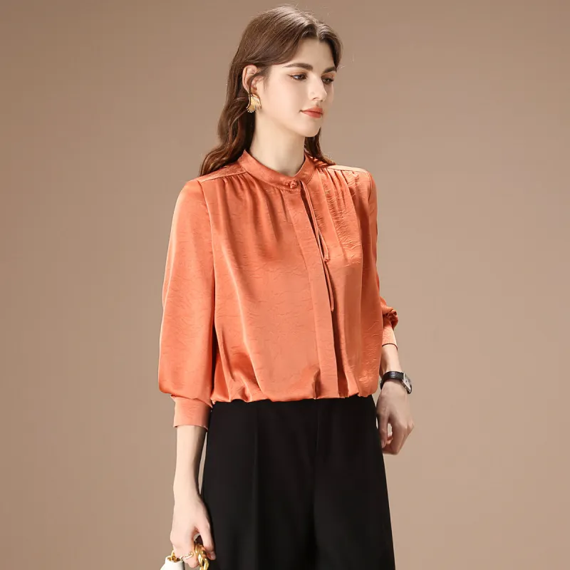 FENHONGMALI Shirt Women's Orange-1