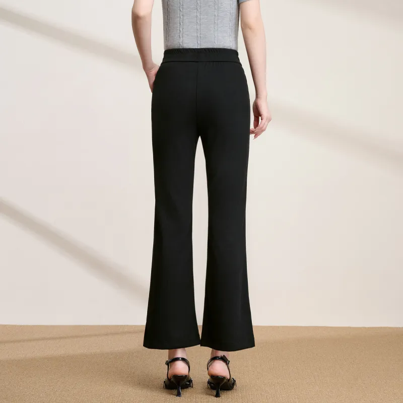 FENHONGMALI Casual Pants Women's Black-2