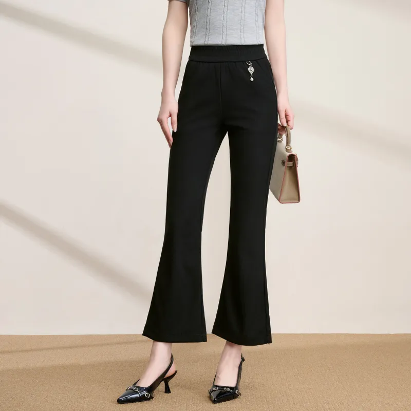 FENHONGMALI Casual Pants Women's Black-1