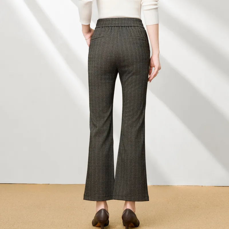 FENHONGMALI Casual Pants Women's Gray-2