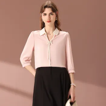 FENHONGMALI Shirts Women's Pink