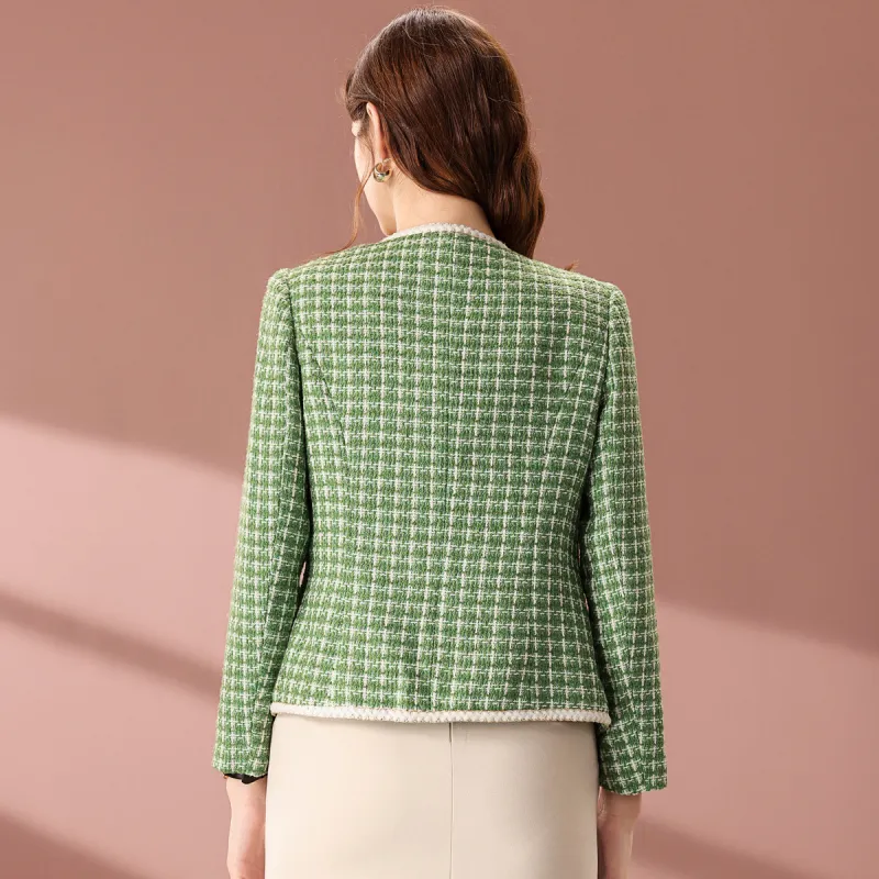 FENHONGMALI Jackets Coats Women's Green-0