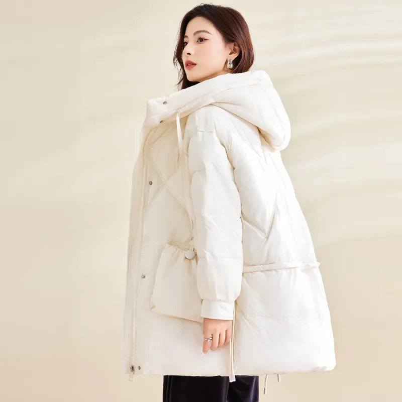 CARBAMMI Puffer Jacket Women's Ecru-2
