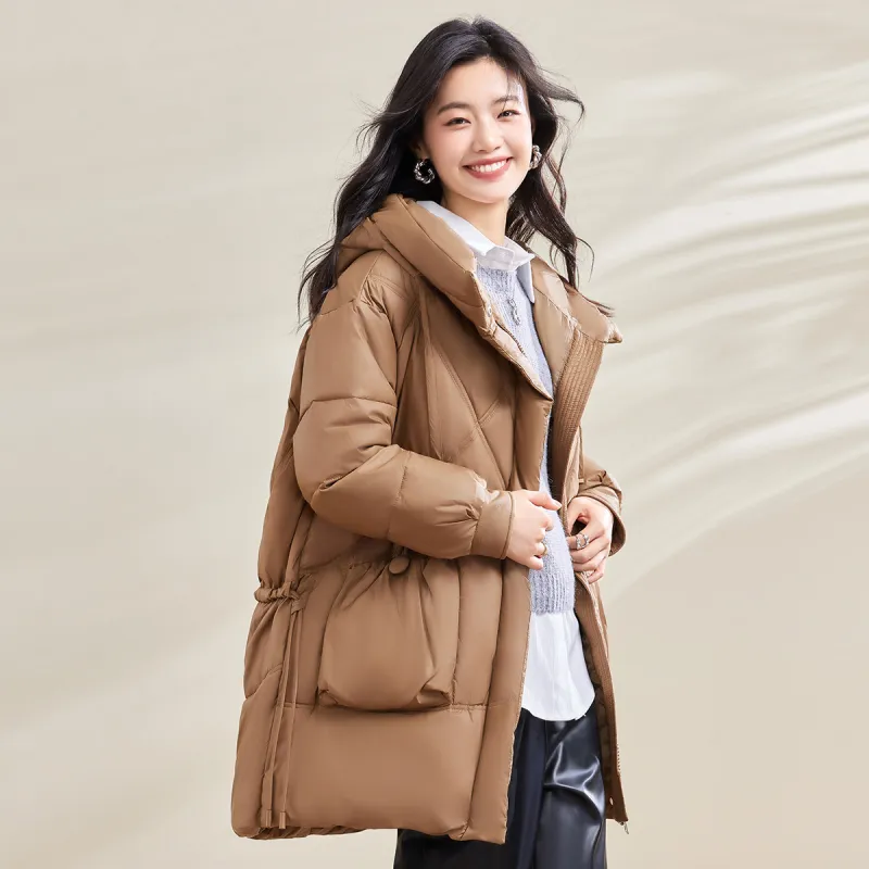 CARBAMMI Puffer Jacket Women's Khaki-2