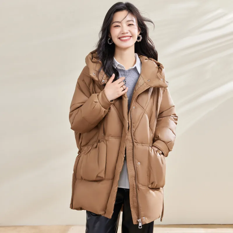 CARBAMMI Puffer Jacket Women's Khaki-1