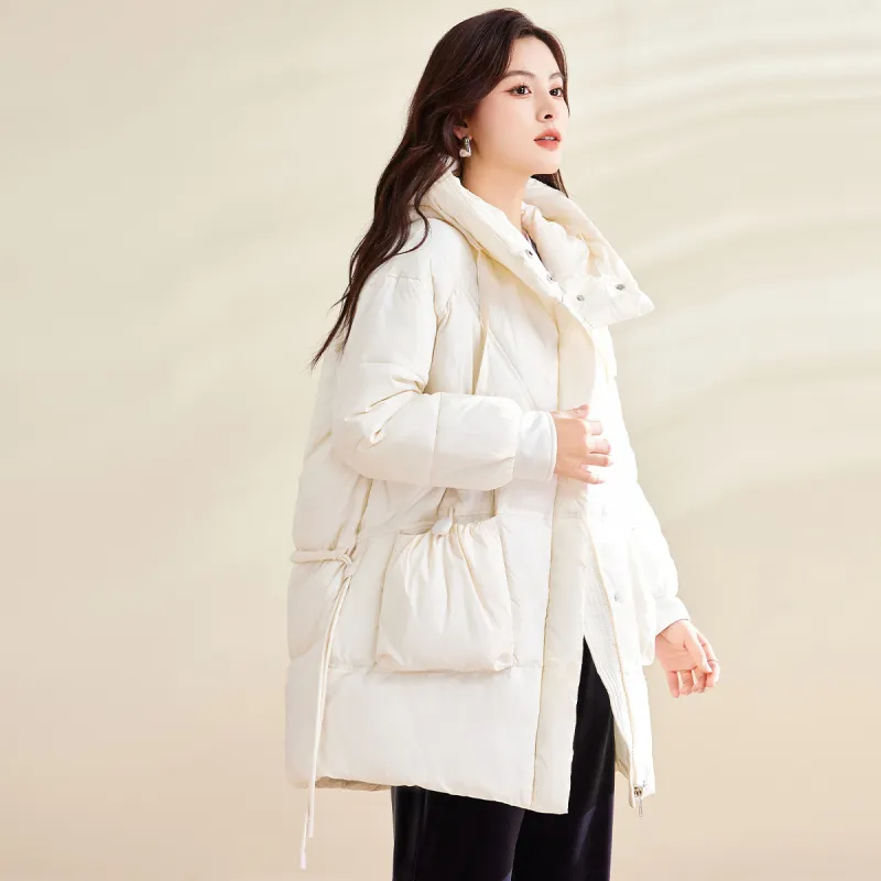 CARBAMMI Puffer Jacket Women's Ecru-3