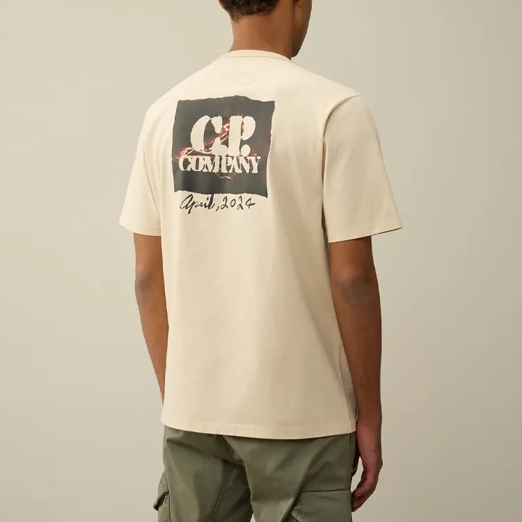 C.P.Company SS24 T Shirt Men's Beige-2