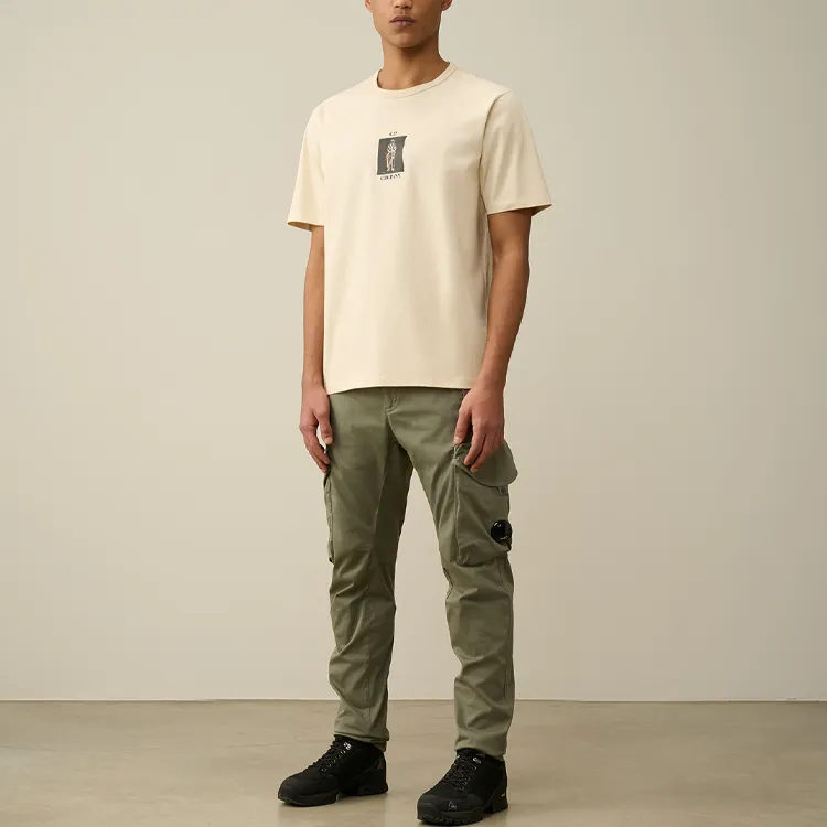 C.P.Company SS24 T Shirt Men's Beige-1