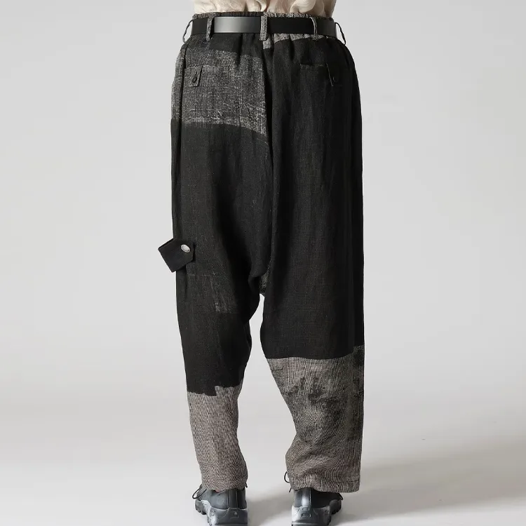 Yohji Yamamoto A-Square Drop-crotch Trousers-4