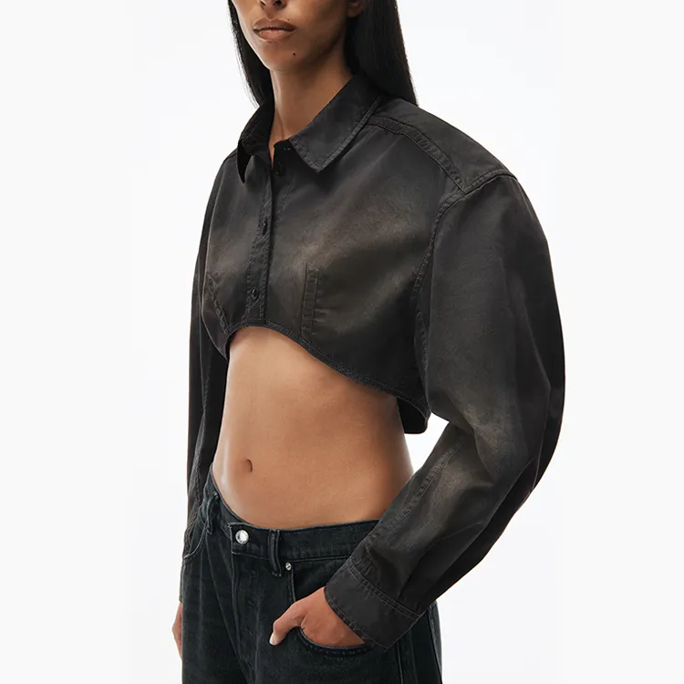 Alexander Wang Button Up Cropped Jacket-3