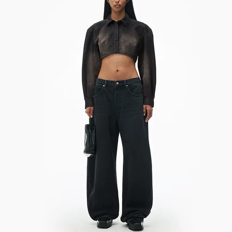 Alexander Wang Button Up Cropped Jacket-1
