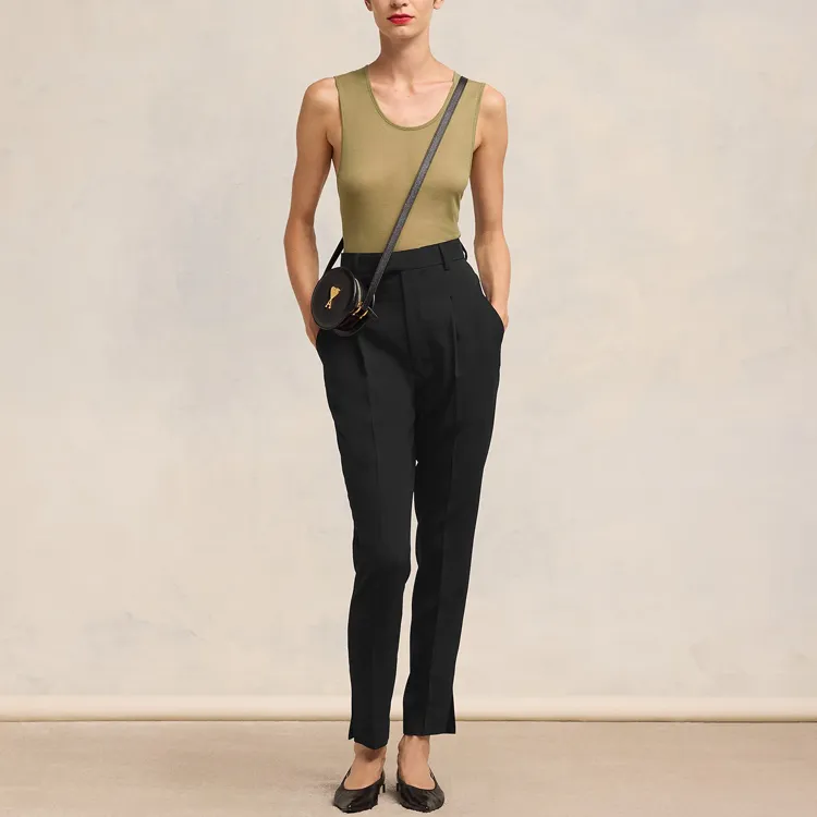 AMIPARIS Paris High Waist Cigarette Trousers-2