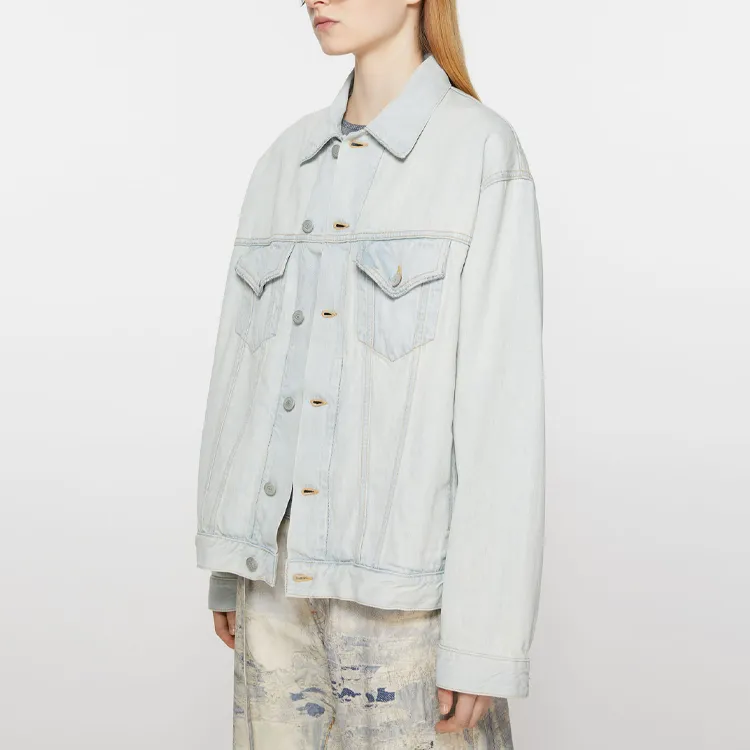 Acne Studios Distressed Panelled Denim Jacket-2