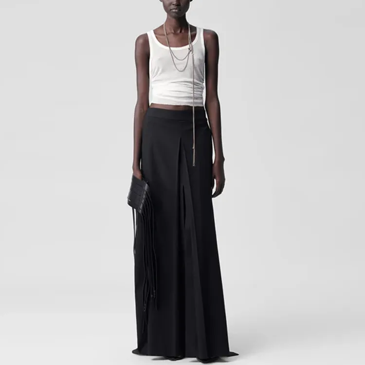 Ann Demeulemeester Mara Wrinkled Cropped Tank Top-2