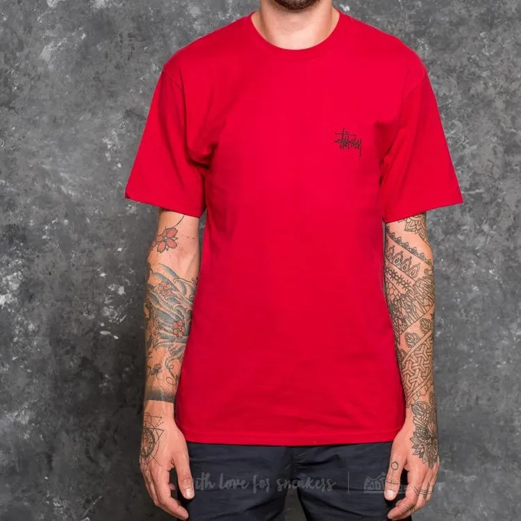 Stussy T Shirts Men Deep Red-1