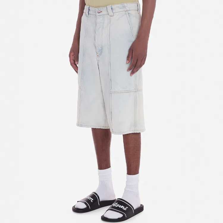 Maison Kitsune Denim Bermuda Shorts-3