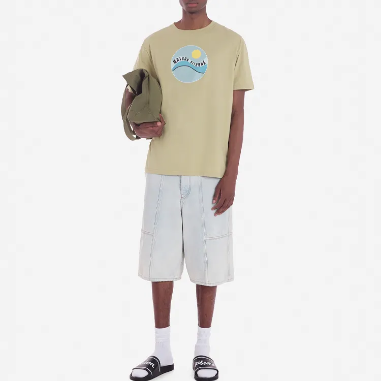 Maison Kitsune Denim Bermuda Shorts-4