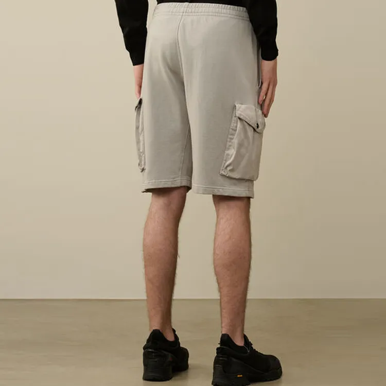 C.P.Company SS24 Cargo Shorts Men's Light Rain Gray-1