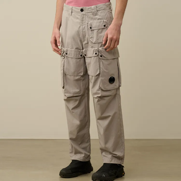 C.P.Company SS24 Cargo Pants Men's Drizzle Gray-3