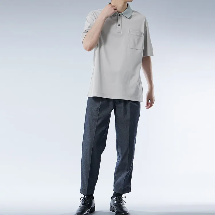 UNITED TOKYO SS24 Polo Shirt Men's Light Gray-2