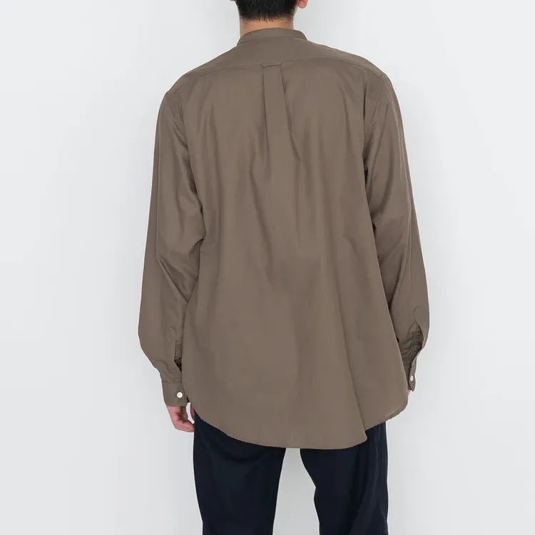 Nanamica Band Collar Panama Shirt-2