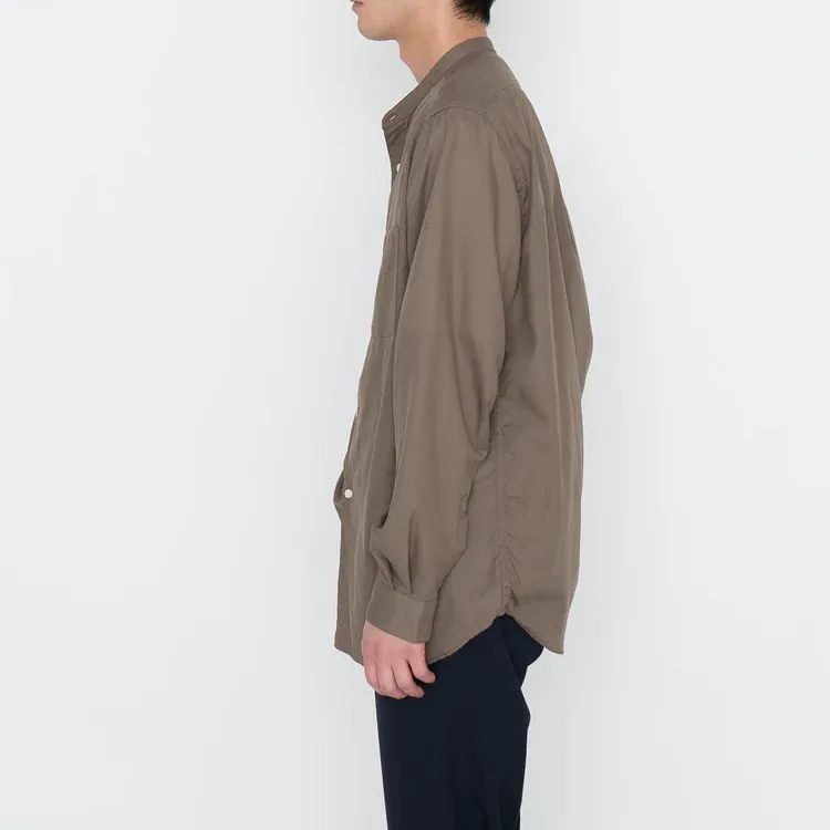 Nanamica Band Collar Panama Shirt-3