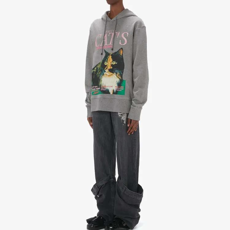 JW Anderson Graphic print Organic Cotton Hoodie-3
