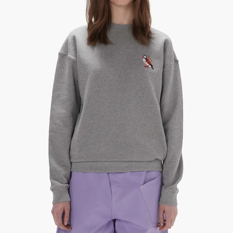 JW Anderson Logo embroidered Organic Cotton Sweatshirt-1